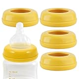 Halsbandringe für Babyflaschen – Packung mit 5 Ersatz-Schraubringen, auslaufsicheres Design, langlebiges, lebensmittelechtes Material | Zubehör für Babyflaschen, Stillen und den täglichen Gebrauch