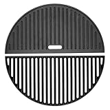 45,7 cm Halbmond-Gusseisen-Grillroste für Kamado Joe KJ-23RHC Classic II KJ23NRHCI Classic III KJ23RH Classic I Reversible Grillplatte für Stand-Alone Classic Large Big Green Egg Kamado Grill Ersatz