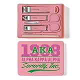 Nagelknipser-Set, 6-teilig, Fußnagelknipser, Edelstahl, Fingernagelknipser, schärfste dicke Zehennägel und eingewachsene Nagelknipser-Set, Aka Sorority Geschenke für Frauen (auch bekannt als Rosa)