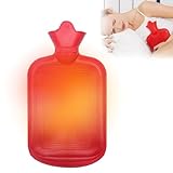 Wärmflasche Ohne Deckel, Thermoplastische Wärmflasche, Wärmflaschen-Set, Geeignet Als Geschenk für Kinder und Erwachsene, Sicher