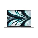 Apple MacBook Air Laptop mit M2 Chip: 13,6' Liquid Retina Display, 16 GB RAM, 256 GB SSD Speicher, beleuchtete Tastatur, 1080p FaceTime HD Kamera. Kompatibel mit iPhone/iPad; Silber