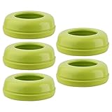 Schraubring für Babyflaschen - 5 Stück, sicheres Design, Ersatzring, lebensmittelechtes Material, auslaufsicheres Design | Praktisch und hygienisch zum Nachfüllen oder Ersetzen von -Flaschen und