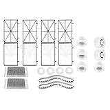 Volakebeing Pool Roboter Zubehör Kit mit feinen Ultra Filterplatten Kletterringe Track System Führungsrad Set für Delphin Automatischer Reiniger