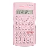 Denash Wissenschaftlicher Taschenrechner, 240 Funktionen, 2-Zeilen-Display-Rechner mit Folie auf Dem Cover, 10 + 2-stellige Taschenrechner für die Schule