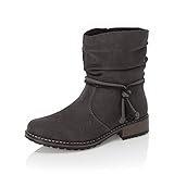Rieker Damen Klassische Stiefeletten Z6893, Frauen Stiefeletten,uebergangsschuhe,uebergangsstiefel,übergangsschuhe,Boots,grau (45),42 EU / 8 UK
