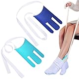 Anziehhilfe für Socken,2pcs Sockenanzieher Anziehhilfe für Socken und Strümpfe,Sockenanziehhilfe Strumpfanziehhilfe Socken Anziehhilfe für Senioren,Anziehhilfe für Socken und Strümpfe