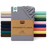 Utopia Bedding - Spannbettlaken 180x200cm - Grau - Gebürstete Polyester-Mikrofaser Spannbetttuch - 35 cm Tiefe Tasche