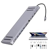 Vuggdt PC-Dockingstation – Laptop-Dock, -Dock, PC-USB-Extender, USB-Erweiterungshub, Computer-Dock, -Adapter, Typ-C-Dongle