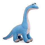Tiny Heart Brachiosaurus Dinosaurier Stofftier Plüschtier realistisches Dinosaurier Plüsch schönes Tier niedliche und weiche Geschenke Dinosaurier für Kinder Jungen und Mädchen Spielzeug Blau 14”