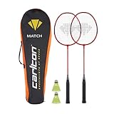 Carlton Badmintonset Match 2 Spieler (2 Schläger, 2 Bälle + Tasche), Red/Black