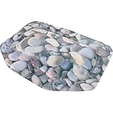 Abaodam Badewannenkissen PVC mit Saugnäpfen Komfortable Kopfstütze für Badewannen Atmungsaktives Badekissen für Spa und Dusche