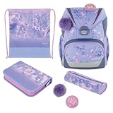 Herlitz Schulranzen Ultralight Plus, Butterfly Paradise, befüllt, 1 Stück