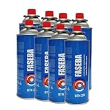 FASEBA - Gaskartusche für Camping CP250 227 g (8 Stück)