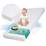 Best For Kids - Matratze Maxi 70x140 Kaltschaummatratze für Kinder | kindermatratze - 100% Polycotton Einfach Waschbarer Bezug | kinderrollmatratze | Tragbar Matratze fur Kider | kindermatratze