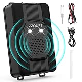 ZZOUFI Marderschreck Auto, Marderschutz für Dachboden Haus Garten, Marderabwehr mit Ultraschall Blitzlicht, Anti Marder Vertreiben, Flexible Stromversorgung - 12V Autobatterie, AA-Batterie oder USB