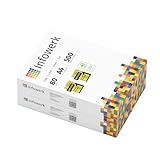 Infowerk Druckerpapier Kopierpapier 1000 Blatt 2 x 500 A4 80g Premium Weiß Testsieger PEFC