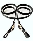 ZAVVIT Biothane Zügel – Geschlossene Zügel mit Schnalle. 2,84m lang! Flacher, pflegeleichter BioThane Zügel für Training und Ausritte