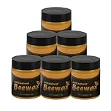Möbelpflege Bienenwachs - Natürliche Holzpflege Bienenwachs Wasserdicht Abriebfest, Poliermittel für Holz und Möbel, Traditionelles Beewax Möbelpolitur(80g,6Pcs)