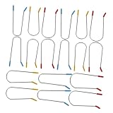 Ipetboom 24 Stück Heißrollenclip ersetzen lockenwickler volumen haarclip heißer Lockenwickler schnappen klemmbausteine Hot-Roller-Clip Heißwalzen-Sicherungsstift Edelstahl 304