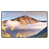 4K HD Projektorleinwand - 16:9 Anti-Light, Anti-Burn Videoprojektionsbildschirm | Faltbare Leinwand für Heimkino und Outdoor, 60-130 Zoll Projektorleinwand für klare Bildqualität, Perfekte Leinwand fü