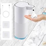 Seifenspender Automatisch, Beihre 360ML Seifenspender Wandbefestigung,Elektrischer Soap Schaumseifenspender mit Sensor USB Aufgeladen Werden für Küchen Bäder Schulen Hotels,Büro (Schaumseifenspender)