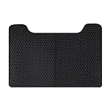 Katzenstreu Matte,U-Förmige Doppelschichtige Wasserabweisende Unterlage,Katzentoiletten Matte - Für Haustiere & Katzenhaushalt – Für Wohnzimmer, Badezimmer & Innenräume