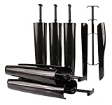 biped 3 Paar Stiefelspanner mit Spannfeder & Griff Schaftformer für Stiefel 35cm Schwarz z2374