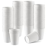 MUXHEL 500 Stück Pappbecher, 200ml / 7 oz, Papierbecher, Pappbecher weiß, Kaffeebecher, Einwegbecher, Partybecher, Trinkbecher, Coffee to go, für Veranstaltungen, Büros und Cafés