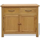 KTHLBRH Wohnzimmerschrank Esszimmerschrank Vielseitiges Sideboard Sideboard 90x33,5x83 cm Massivholz Eiche für Küche, Wohnzimmer, Aufenthaltsraum