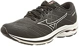 Mizuno Damen Wave Inspire 18 Laufschuh, Schwarz Silber Ebenholz, 39 EU