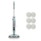 Shark Dampfreiniger Mop, automatisch, mit Steam Blaster und 6 Schmutzfänger-Pads, 3 Dampffunktionen, Flecken- und Schmutzentfernung, für alle versiegelten Hartböden, 8 m Kabel, Salbei-Grün, S8201EUCP