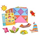 Gadpiparty 2 Sätze Origami Papiere für Bastelsets Tiere Alltagsleben DIY Faltpapiere für Jungen und Ab Jahren Fördert Kreativität und Spaß