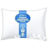Zibroges Deluxe Daunenkissen 40x80cm mit Dreifacher Komfortschicht - Deutsches Design - Hygienisches Federkissen mit 100% Hochwertiger Weicher Füllung, Waschbar und Umweltbewusst