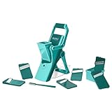 Genius Gemüseschneider Nicer Dicer Mando 12tlg., Gemüsehobel, Gemüse Schneider, Gurkenhobel, Mandoline Vegetable Chopper mit 6 austauschbaren Klingen, Küchenhobel für Scheiben Julienne Streifen