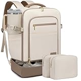 LOVEVOOK Handgepäck Reiserucksack mit separatem Schuhfach, 40L Rucksack Damen Groß mit Nass- und Trockenfach, Travel Backpack Kofferrucksack Carry On Luggage für Trip Reise