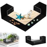 Yesmoyhe Aquarium Tunnel Unterirdischer, Eck Aquarium Dekoration, Natural Aquarium Tunnel, Unterirdischer Tunnel Höhle, Fisch Und Garnelenversteck Versteck, für Fische Welse Garnelen Krebse