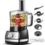 Küchenmaschine, TopStrong Food Processor Chopper, Küchenmaschine Zerkleinerer Multizerkleinerer, Kompakt-Küchenmaschine, 3 Geschwindigkeiten & Puls, Schneebesen, Zerkleinerer, Knetmaschine, 800W