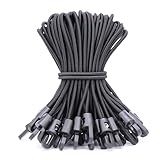 BYZANDQI Spanngummi mit Haken 12 Stück, Expander mit Haken 15 cm, Planenspanner Zeltgummis Gummispanner Planengummi Expanderschlingen für Planen Zelt Net Camping