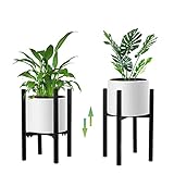STLOVe Metall Pflanzenständer Verstellbarer Pflanzenständer Blumentopfständer Wird für Gartenbalkone im Innen und Außenbereich Verwendet, Einstellbare Breite:24-35cm,Ohne Pflanzen und Blumentöpfe,1pcs