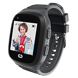 4G Kinder-Smartwatch für Jungen mit GPS-Tracker und Videoanrufen, Kinder-Handyuhr, Alter 5–12 Jahre, One-Key-SOS-Anruf, Voice-Chat-Kamera, Wecker, Touchscreen, Mathematik, GPS-Tracker, Uhr für Kinder,