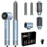 Hair Styler Set 5 in 1 Hairstyler, OKWRAP Multistyler Air Styler Set Mit 110000 U/Min Haartrockner, Rundbürstenföhn, Warmluftbürste, Stylingdüse, Stylingbürsten Für Alle Haartypen