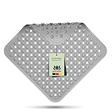 SilverRack Duschmatte rutschfest 53x53 cm (Grau RAUTEN) - Antirutschmatte Dusche BPA frei für Kinder - Badematte rutschfest, maschinenwaschbar u. schimmelresistent - Duscheinlage rutschfest