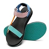 WateLves Damen Sandalen Sandaletten Bequem Sommerschuhe Klassische Gewebtes Band(Farbe,40)