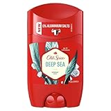 Old Spice Deep Sea Deostick für Männer 50 ml, 24/7 Frischhh bei täglicher Anwendung, langanhaltender Duft in Parfumqualität, Schutz vor Gerüchen, Ohne Aluminiumsalze, unsichtbar auf Schwarz und Weiß