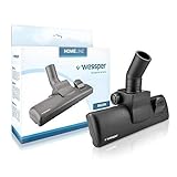 Wessper Bodendüse 32mm-Anschluss für Staubsauger DeLonghi, Dirt Devil, Moulinex, Philips, Rowenta, AEG, Electrolux, Vax (ø32mm, mit Rädern)