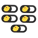 DIYEAH 5 Stück Webcam Abdeckung für Laptop Tablet Cartoon Huhn Design Privatsphäre Schutzabdeckung Einfach Anzubringen Leicht Tragbar für Pc Smartphones