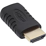 InLine HDMI Adapter A Stecker auf Mini C Buchse vergoldete Kontakte schwarz