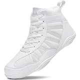 situkeke BoxenSchuhe Herren High Top Ringerschuhe rutschfeste Kampfsportschuhe Atmungsaktiv Professionelle Training Boxen Stiefel Unisex Weiß 42 EU