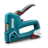 Novus J-50 Handtacker – Tacker für Feindrahtklammern bis 14mm und Nägel bis 16mm, Tackerpistole für Gewebe, Stoffe und Zierleisten 030-0449