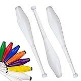 Juggle Dream Trainer Street Jonglierkeulen 3er Set Tolle Trainerkeule - Jonglierset für Anfänger und Fortgeschrittene Jongleure (Alles Weiß)